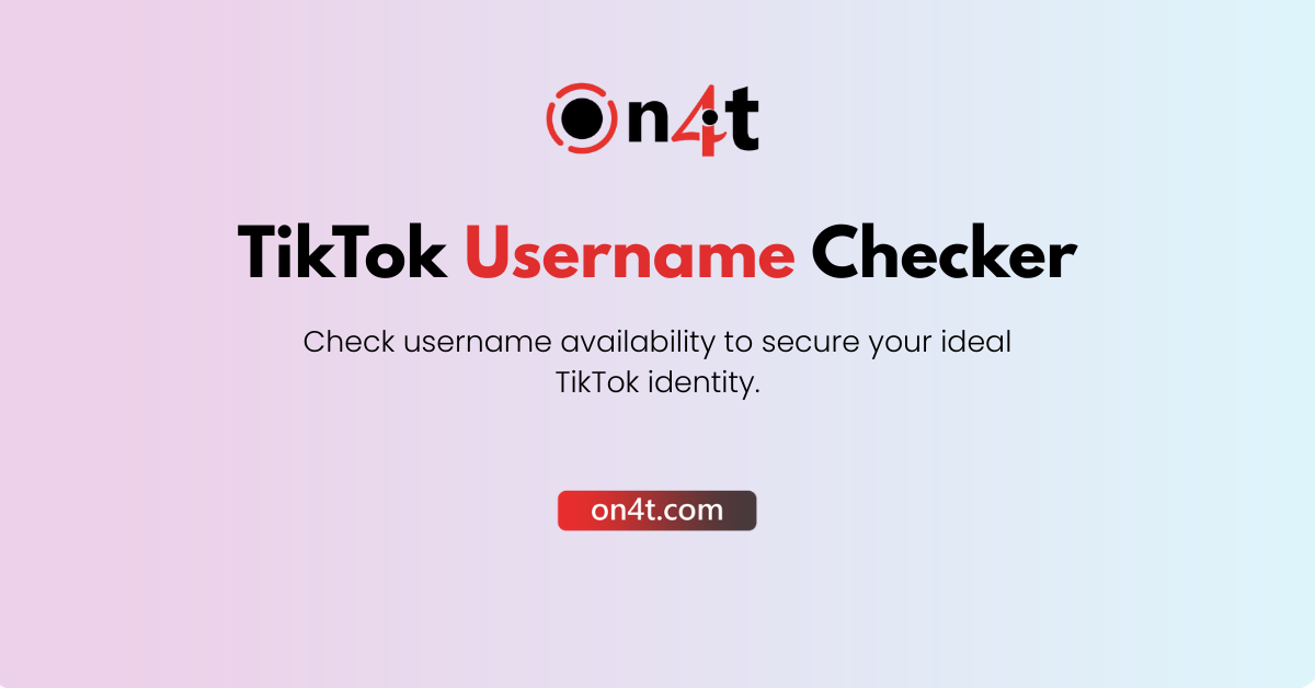 Tiktok username checker check tiktok username availability